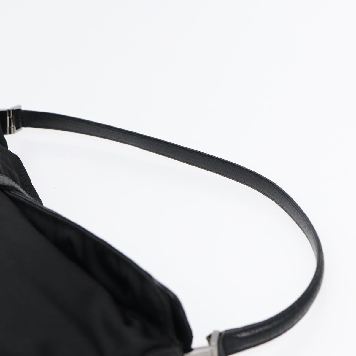 GUCCI Jackie Shoulder Bag Nylon Black Silver 001 3355 Auth 89141