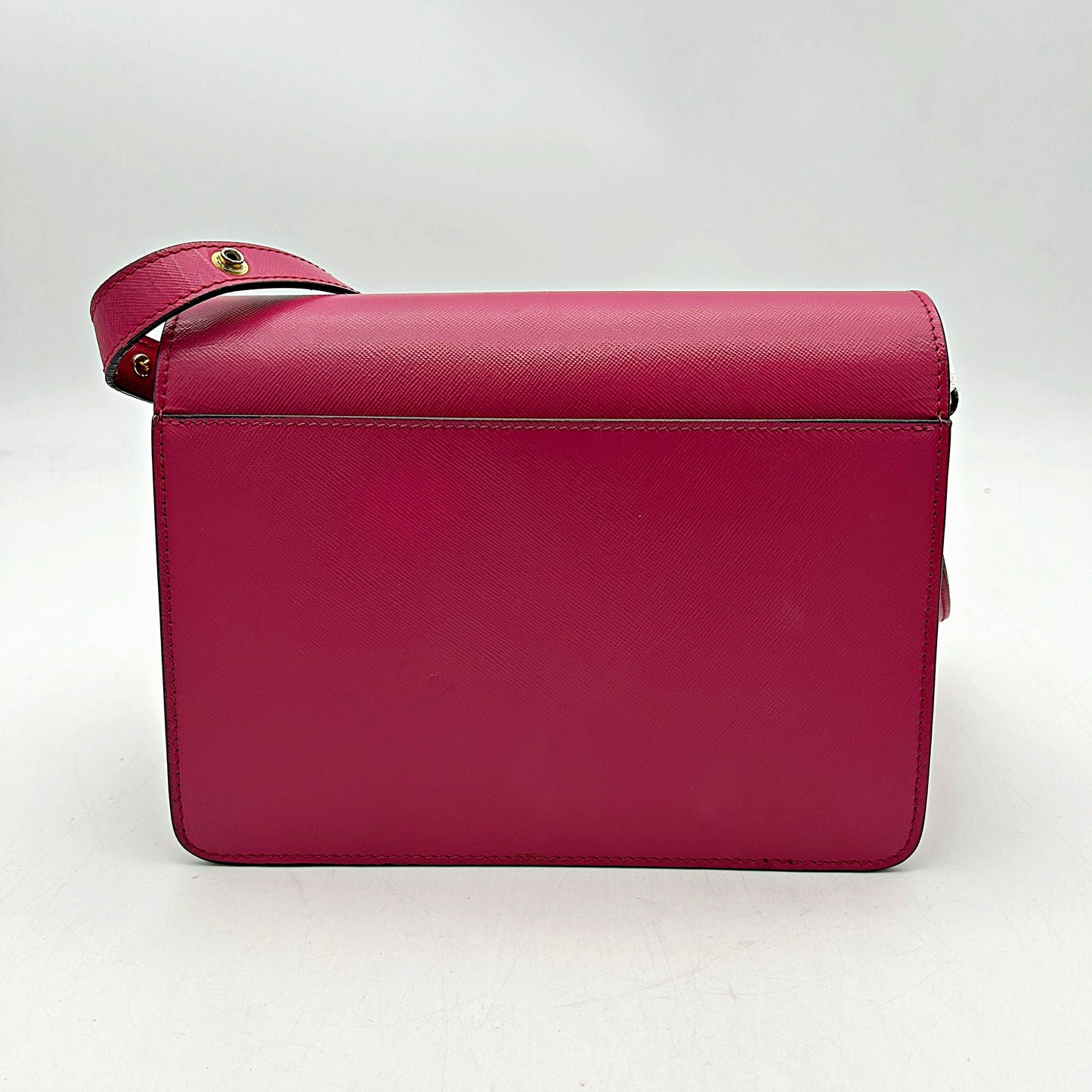 Marni Trunk Soft Mini Crossbody Bag in Pink Leather LA19915