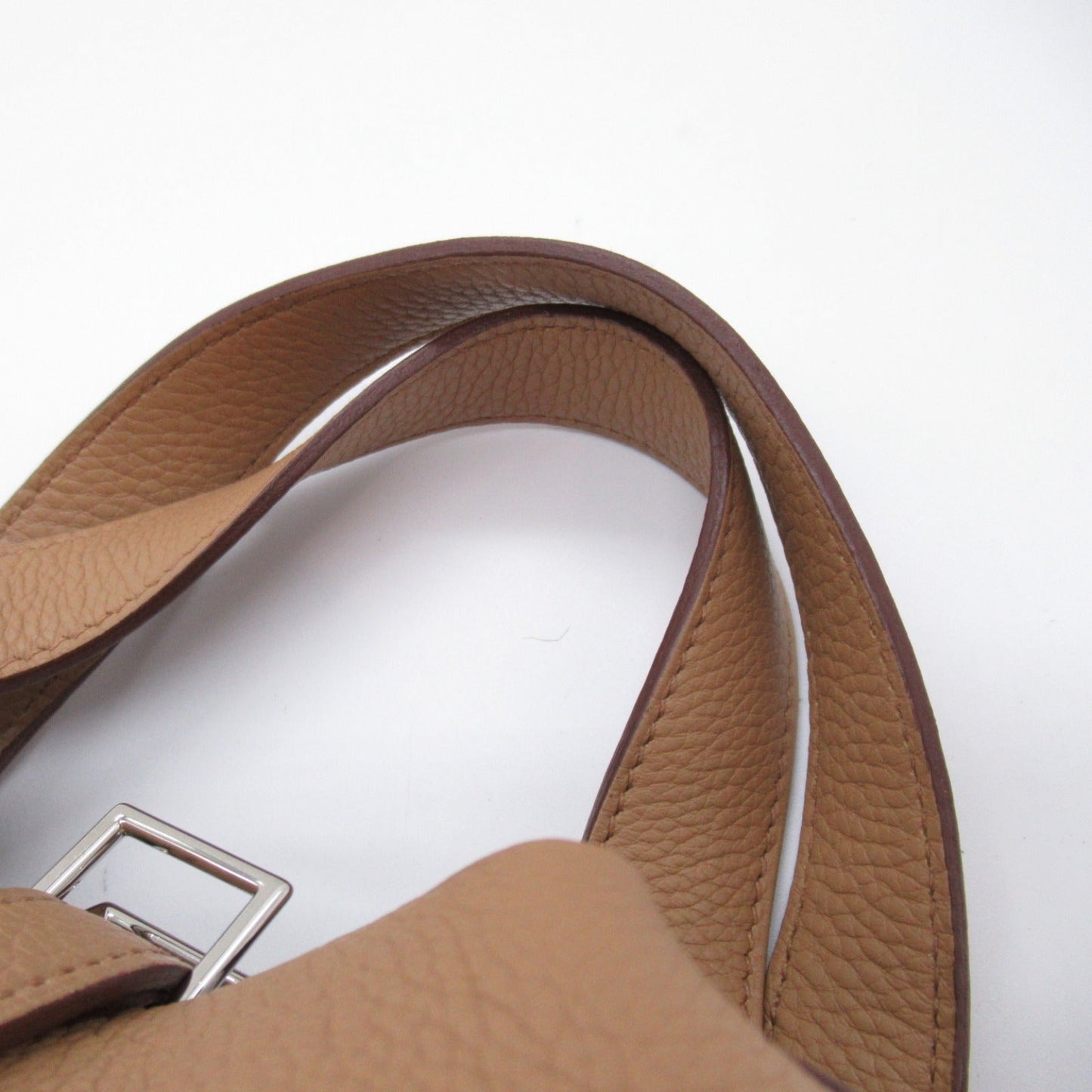 Hermes Picotin PM Biscuituit Handbag Bag Trio Clemence Brown