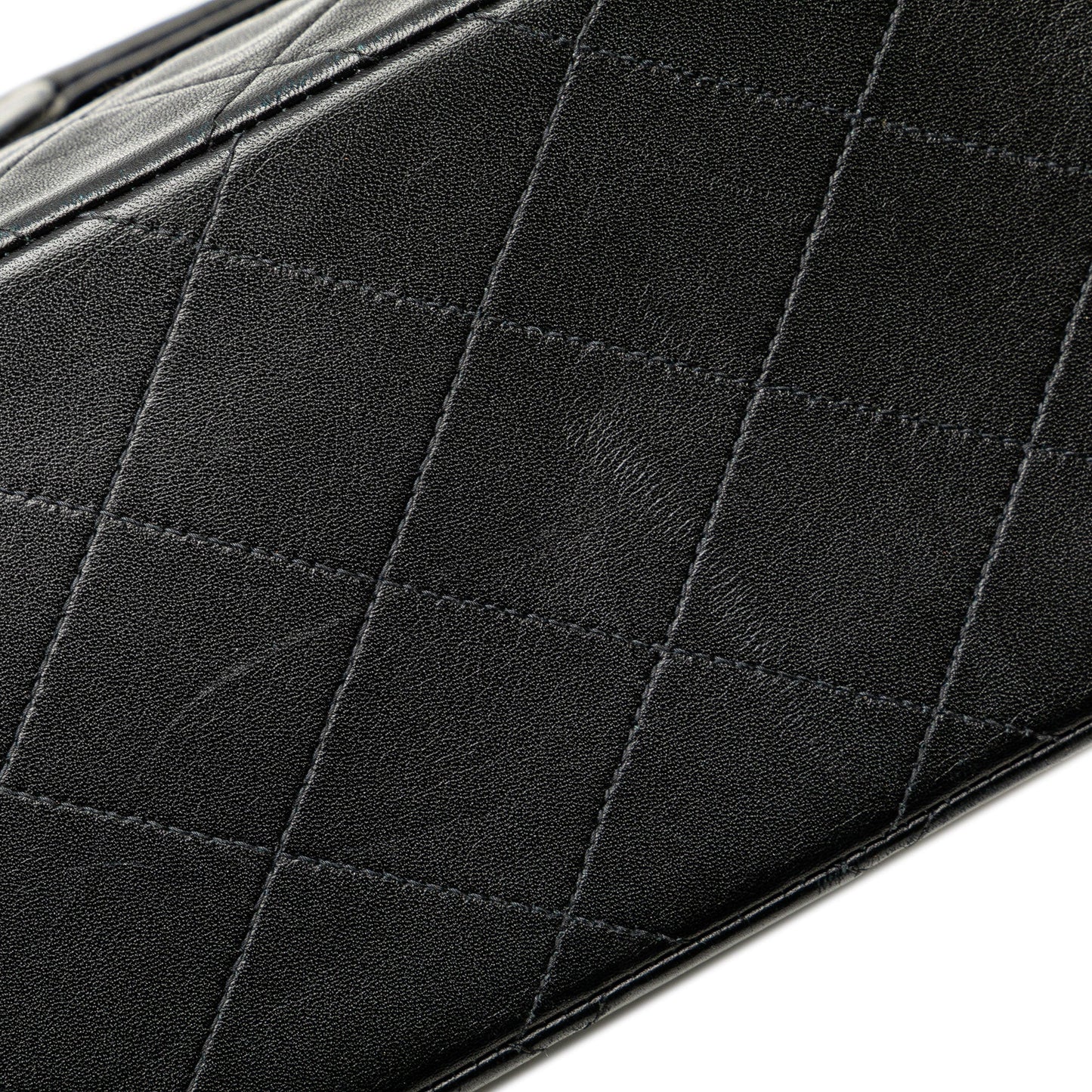 Black Chanel Maxi XL Classic Lambskin Single Flap Shoulder Bag