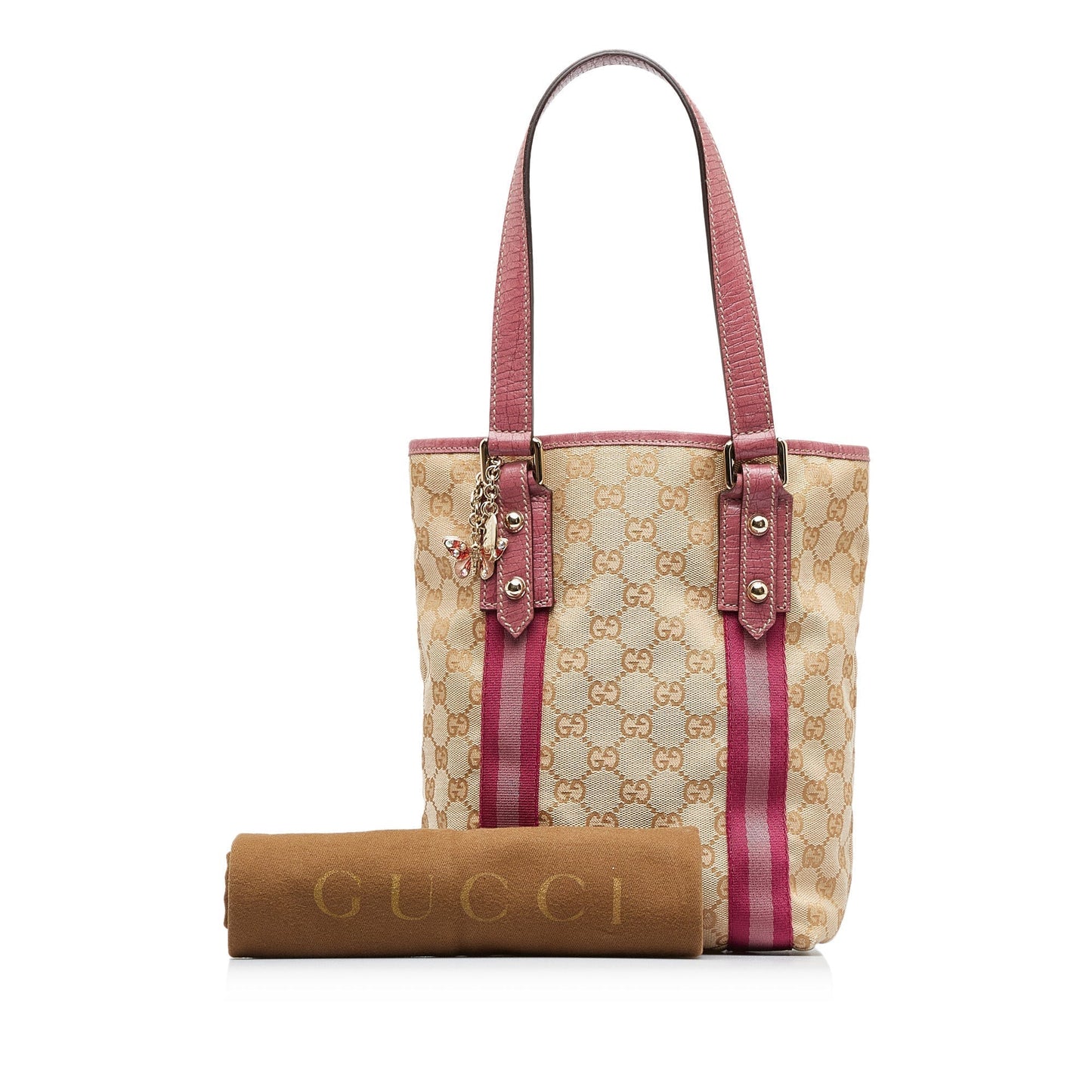 GUCCI GG Canvas Jolicoeur Tote Bag