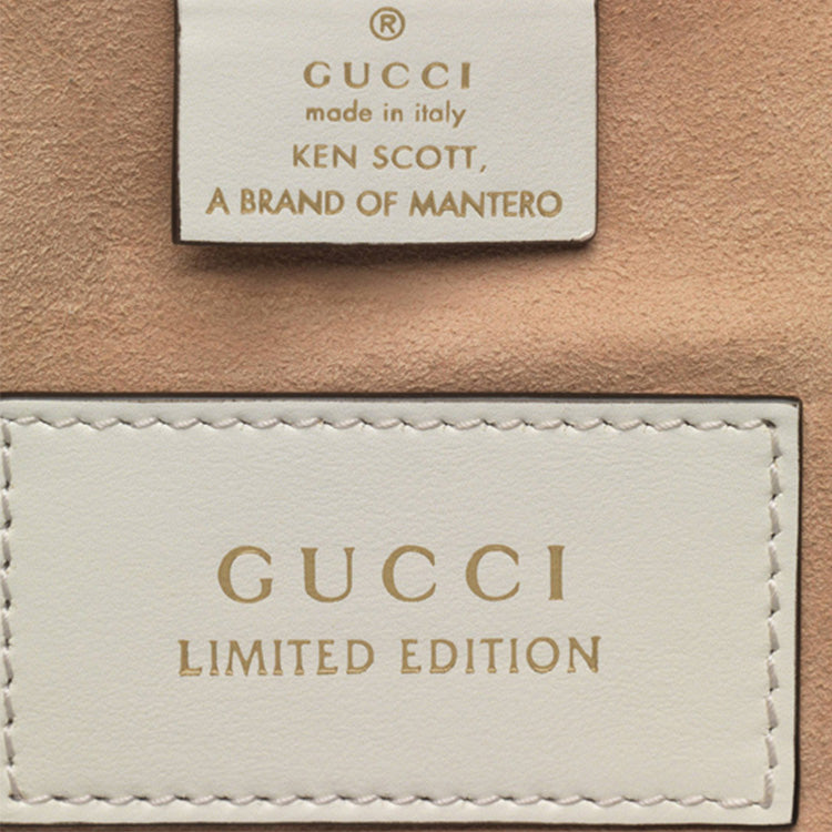 (WMNS) Gucci GG Marmont Ken Scott Single-Shoulder Bag White 447632-UAMFB-9251