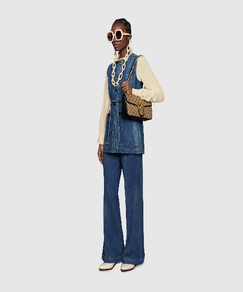 Gucci GG Marmont Small Shoulder Bag GG Canvas