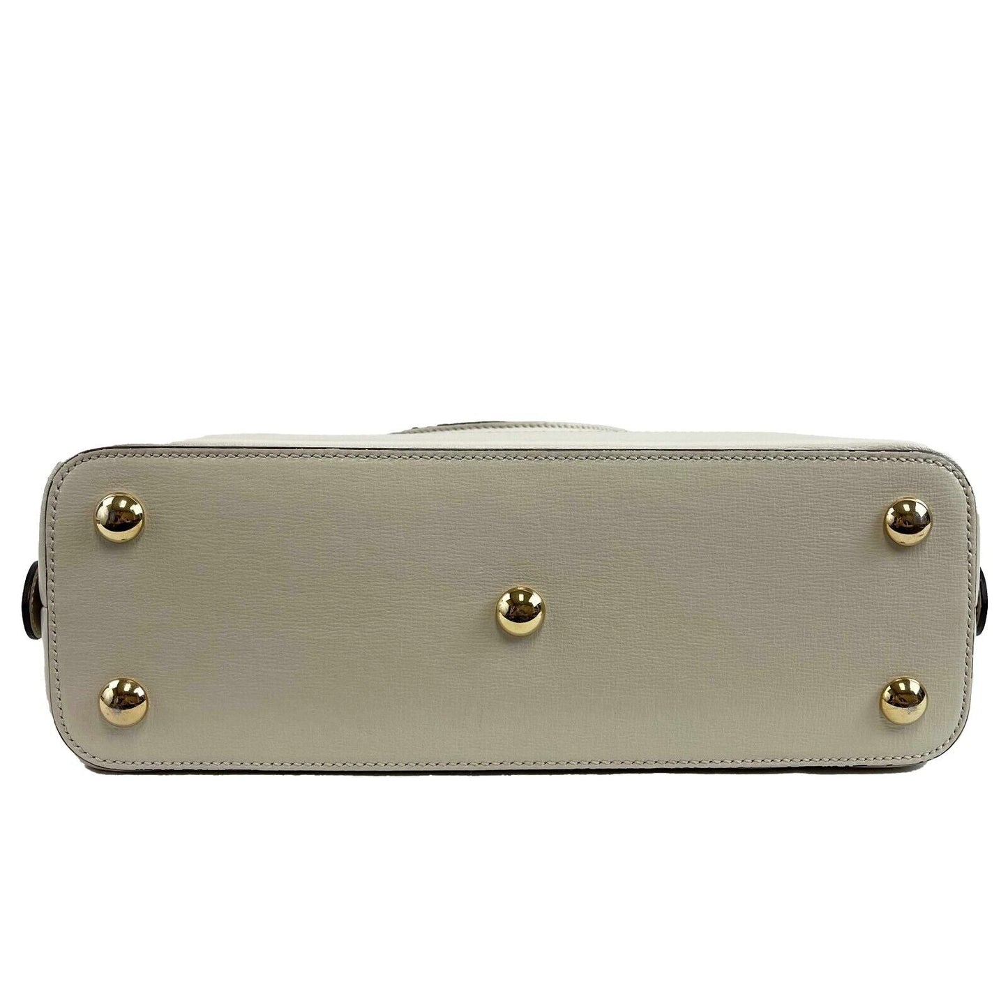 GUCCI GG Supreme 1955 Horsebit Medium Mystic White Top Handle Crossbody