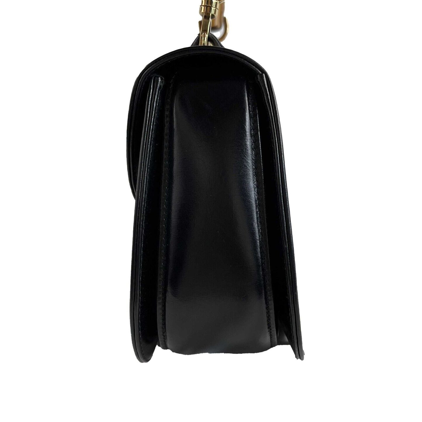 GUCCI Vintage Bamboo Night Handle Black shoulder crossbody bag