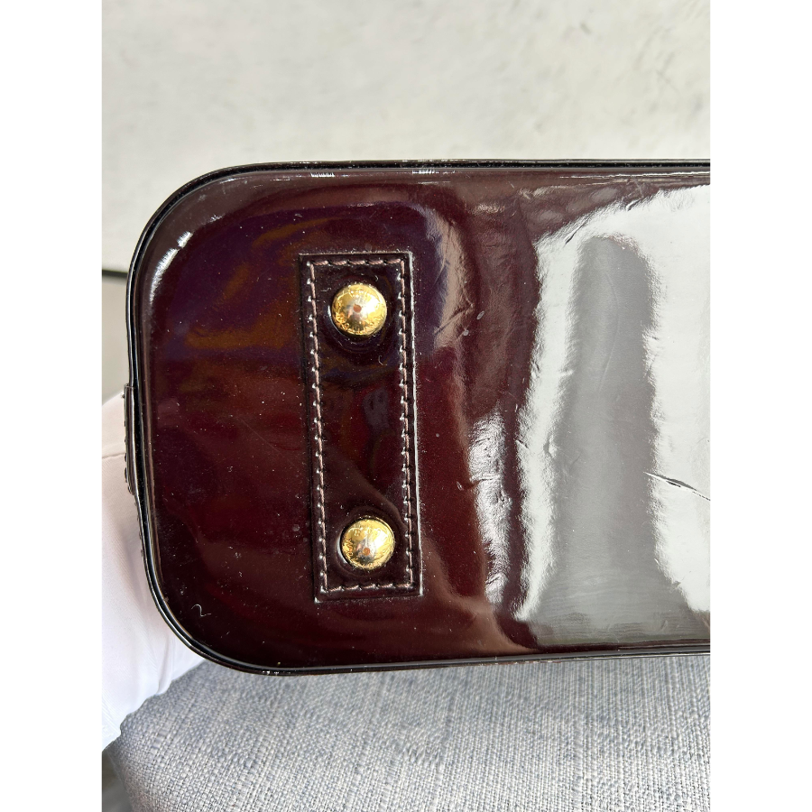 Louis Vuitton Alma BB Black Vernis Leather Two Way Bag