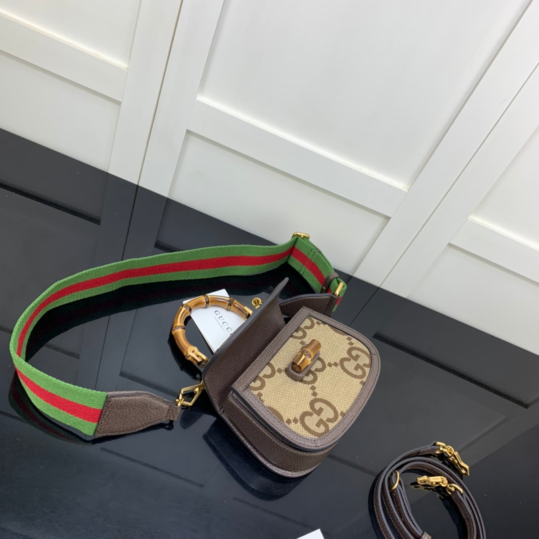 BOLSA GUCCI BAMBOO 1947 PEQUENA