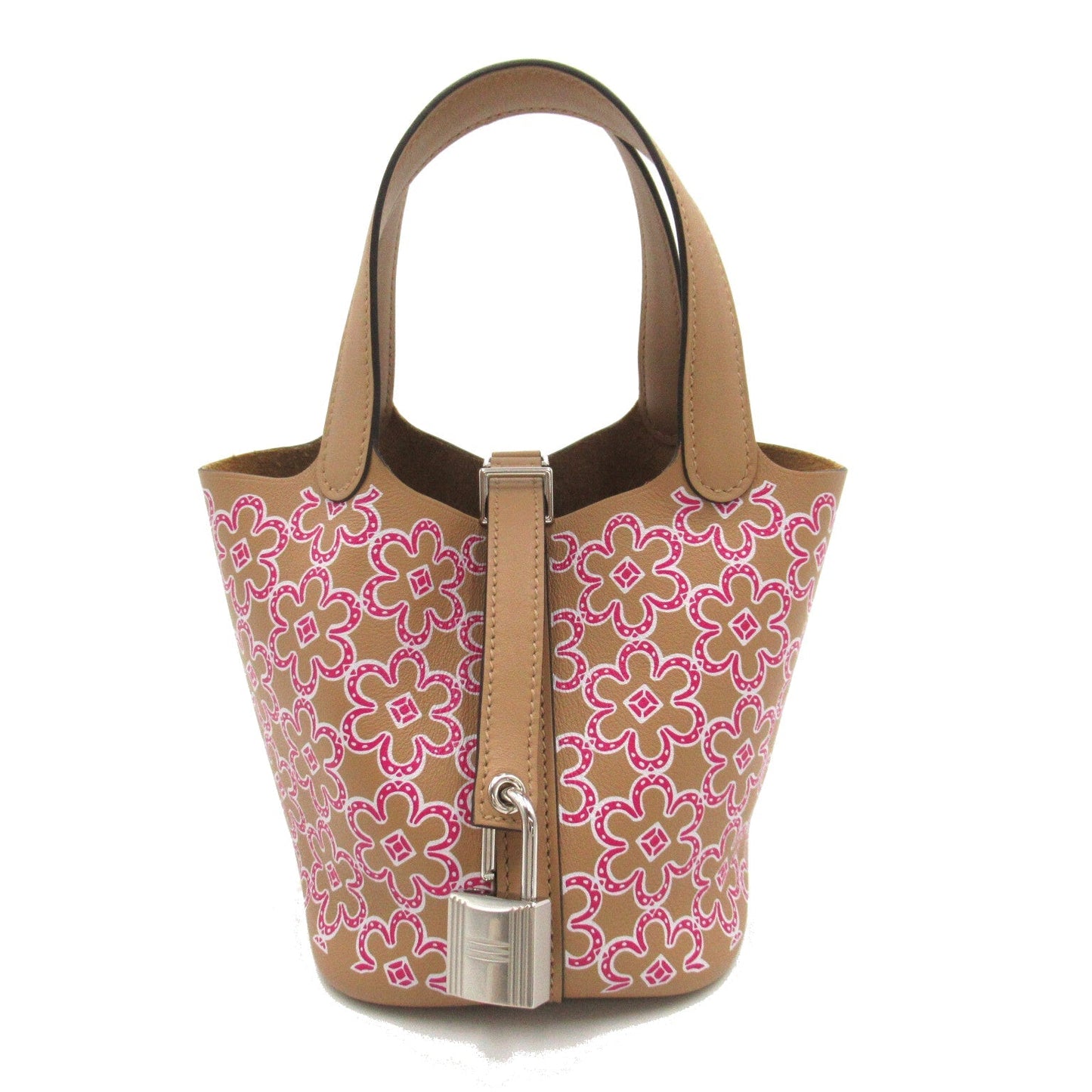 Hermes Picotin Lock Micro Daisy Handbag Handbag Leather Vossyft Beige Collection