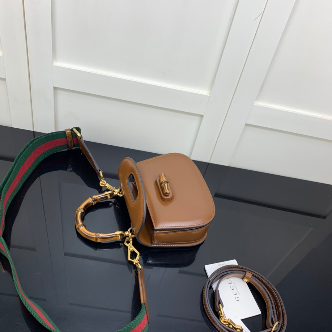 BOLSA GUCCI BAMBOO 1947 PEQUENA 17