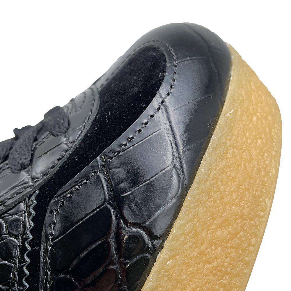GUCCI adidas Collaboration Gazelle Wedge Sneakers Black 725627 Leather Patent Leather Size 39