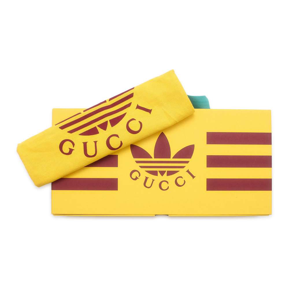 GUCCI adidas Collaboration Chain Wallet Red/White 621892 Leather