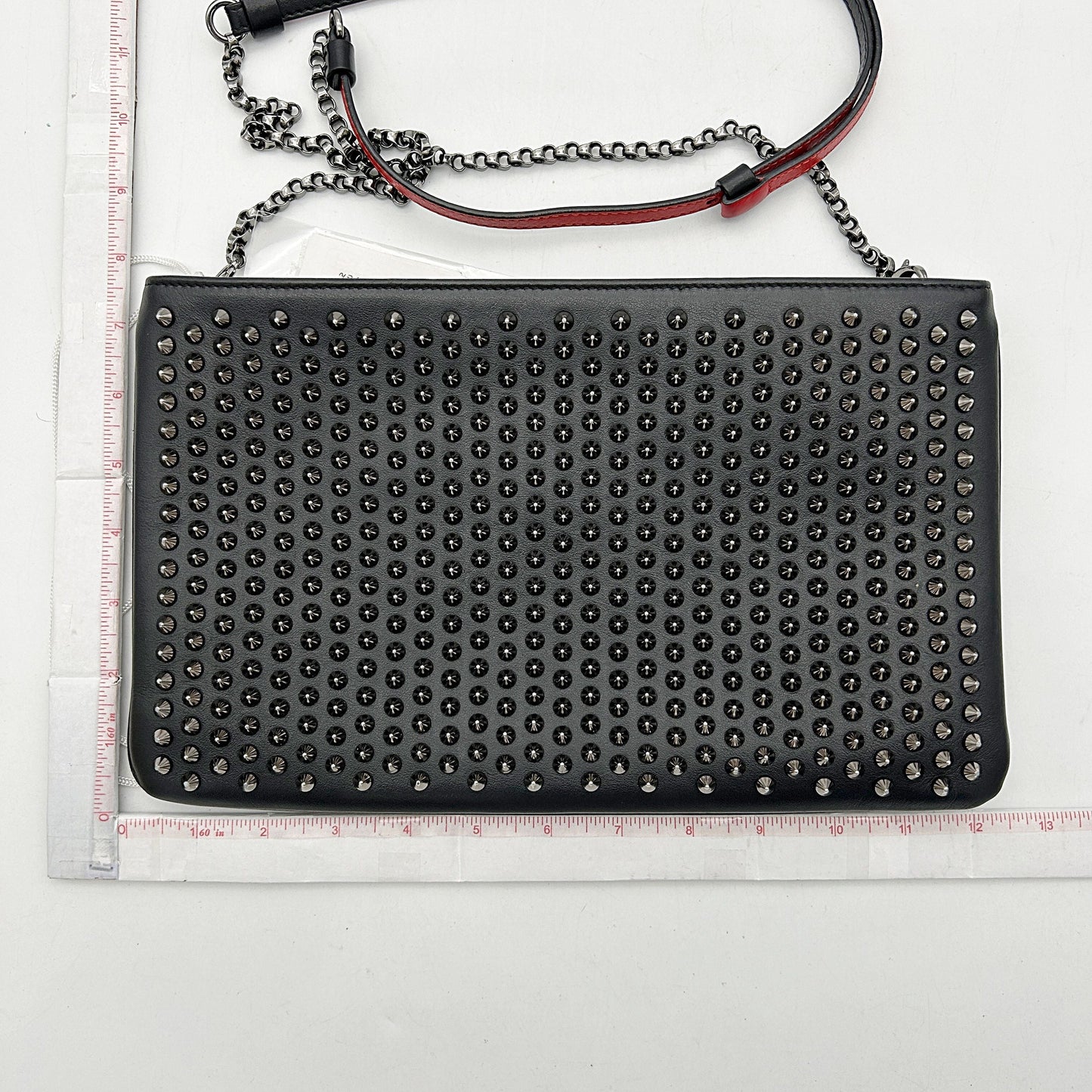 Christian Louboutin Leather Clutch - Black Crossbody Bags, Handbags LA14580