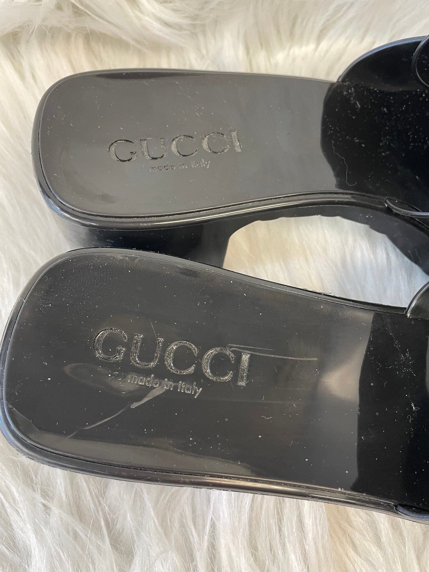 SANDALS LUXURY DESIGNER by GUCCI In BLACK, Size: 7