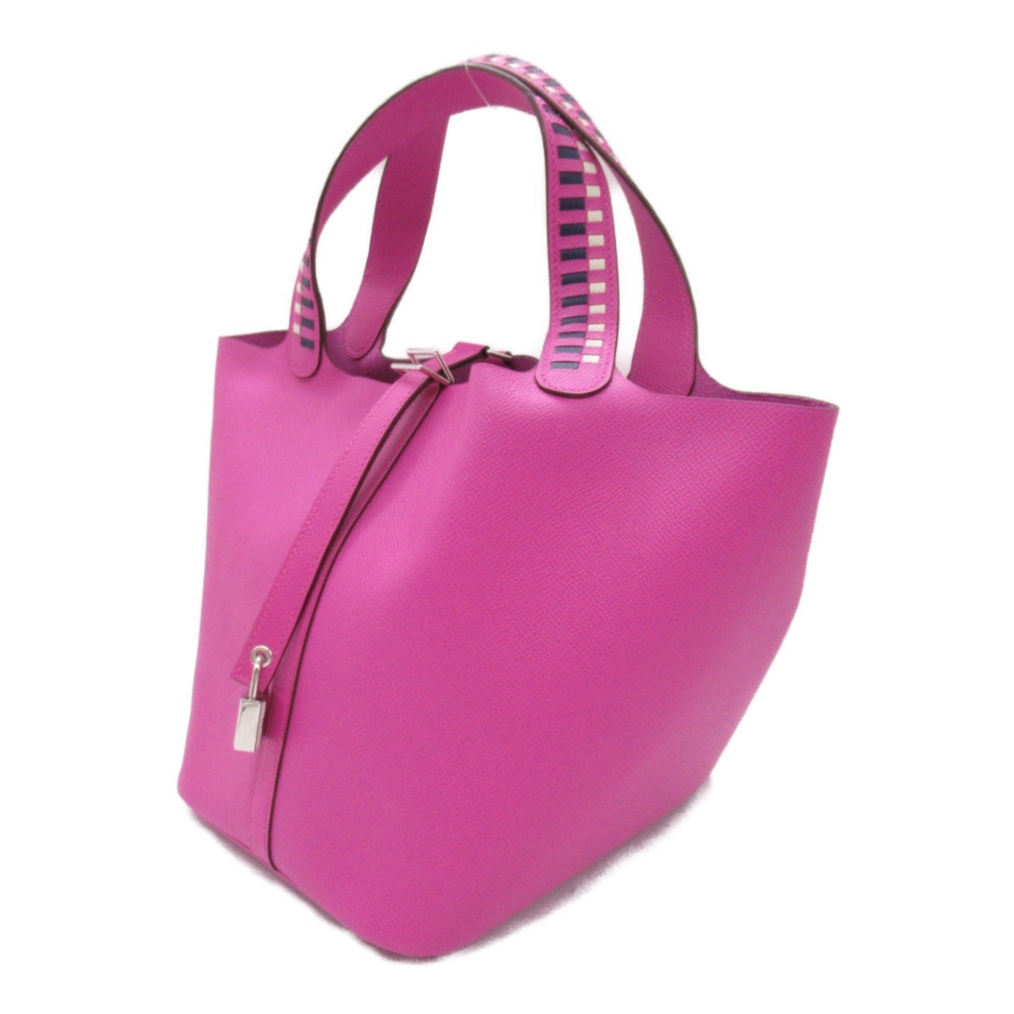 Hermes HERMES Picotin Lock MM Treasury Magnolia Tote Bag Bag Leather Epsom Pink Magnolia/Clé/Blue Sapphire-L 【Ancestral】 EI BRANDOFF