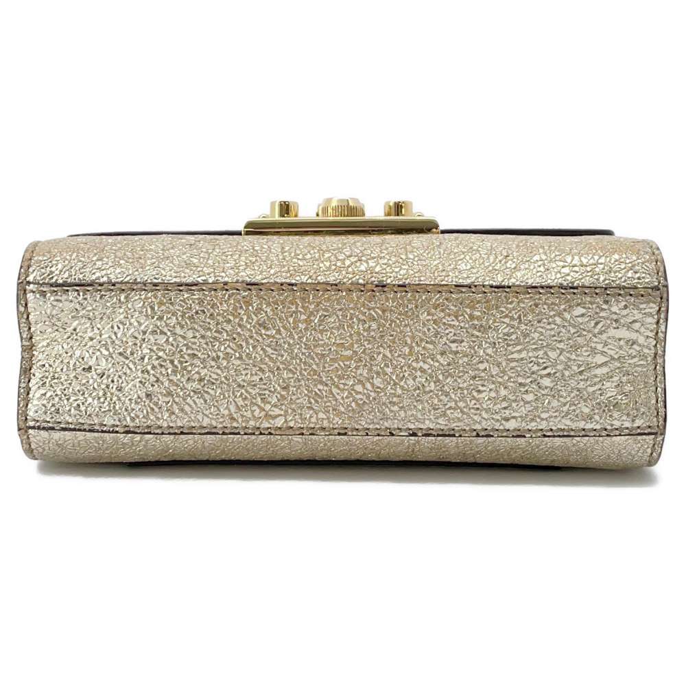 GUCCI ChainShoulder Gold 409487 Leather