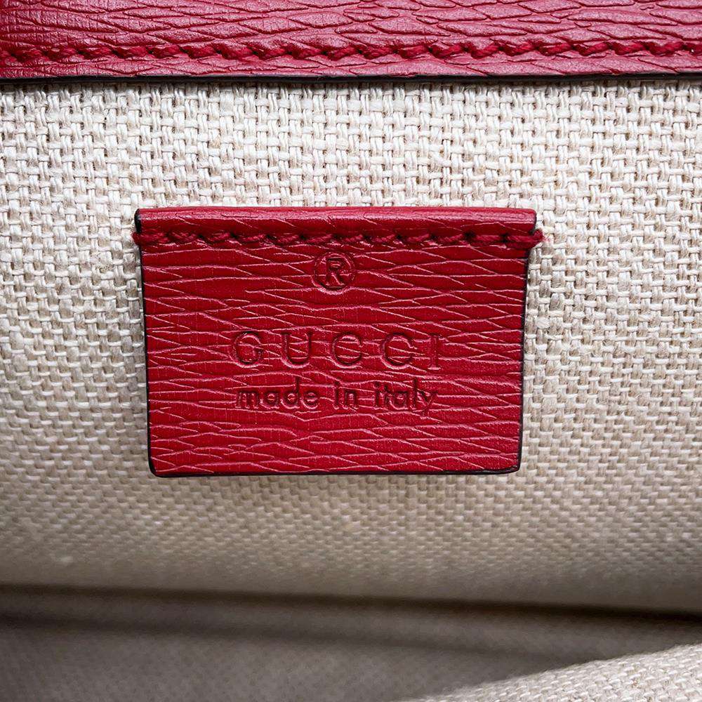 GUCCI Dionysus Flower ChainShoulder Red 400249 Leather