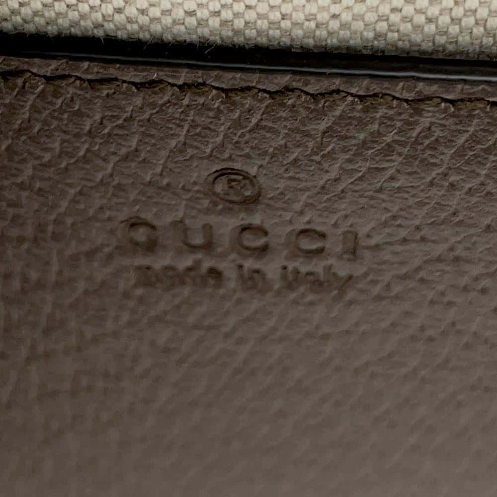 GUCCI Horsebit1955 Jumbo GG Shoulder Bag Brown 658574 Canvas Leather