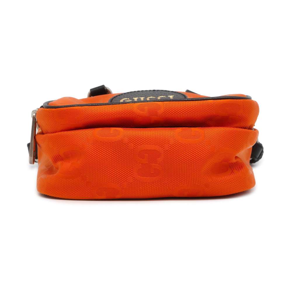 GUCCI GG Canvas Off the Grid 2way Shoulder Bag Orange/Black 625850 Nylon Leather
