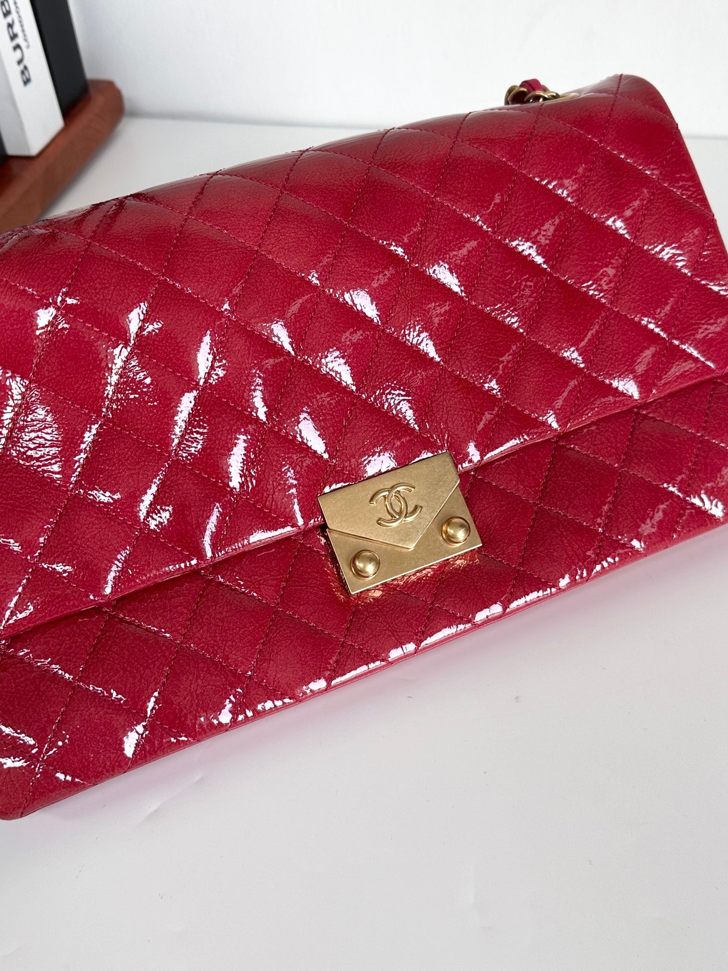 Chanel Pagoda Accordion Flap Bag - Red Shoulder Bags, Handbags #E