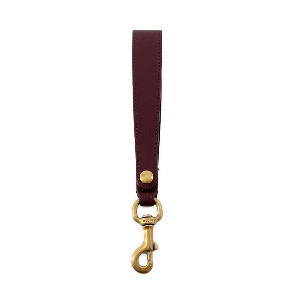 GUCCI Animalier Clutch Bag Bordeaux 428724 Leather