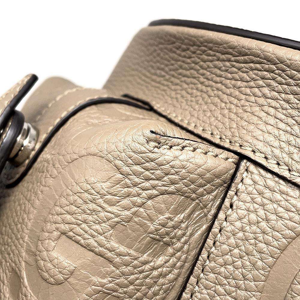 GUCCI Jumbo GG Small Backpack Beige 739503 Leather
