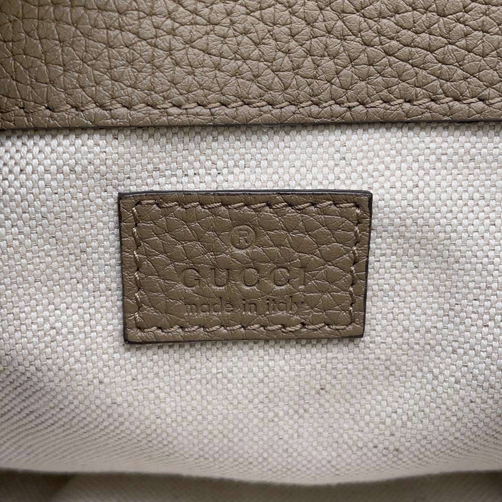 GUCCI Jumbo GG Small Backpack Beige 739503 Leather