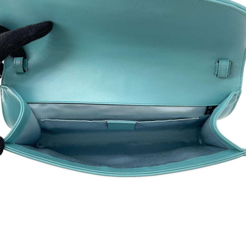 GUCCI Horsebit 1955 2wayChainShoulder Bag Blue 655667 Straw Leather