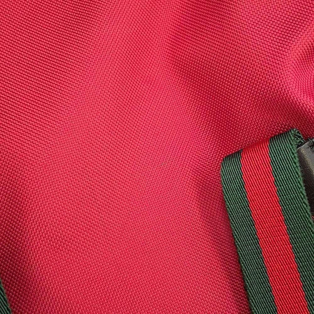 GUCCI Cherie Line Cat Head Backpack Red 429037 Canvas Leather