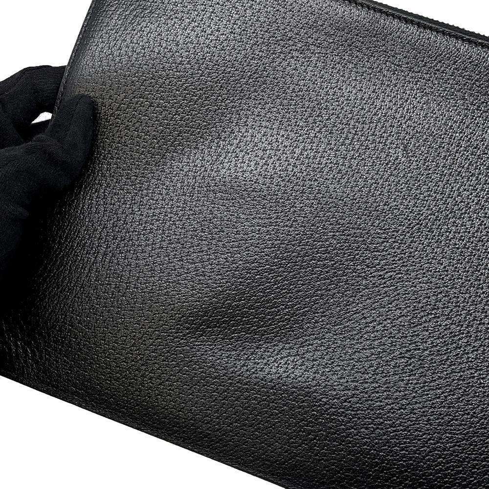 GUCCI Animalier BEE Clutch Bag Black 523684 Leather