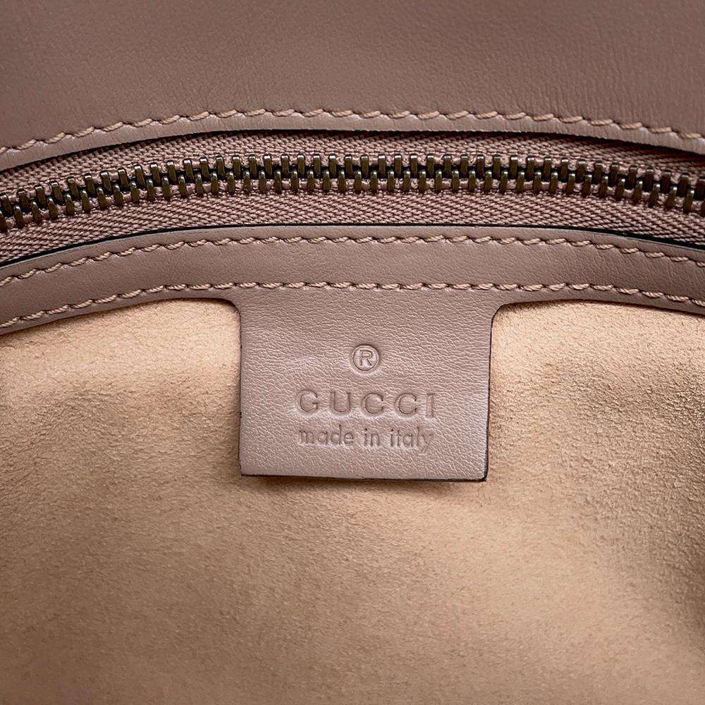 GUCCI GG MarmontQuilted ChainShoulder Jasmin Flower 443497 Leather
