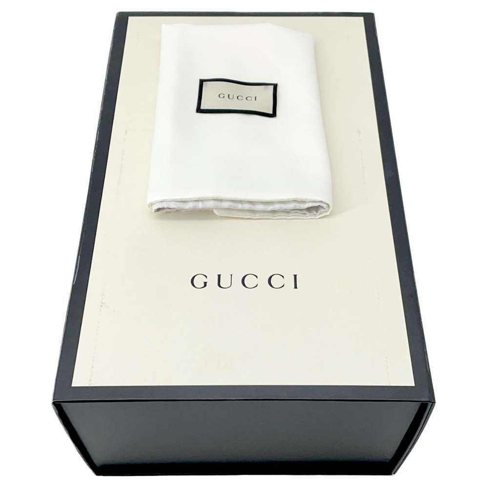 GUCCI GG MarmontQuilted ChainShoulder Jasmin Flower 443497 Leather
