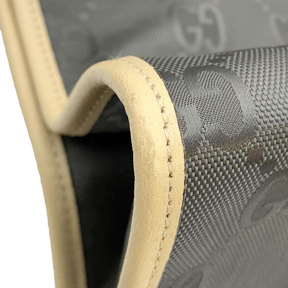 GUCCI Off the Grid Tote Bag Beige/Gray 630355 Nylon Leather