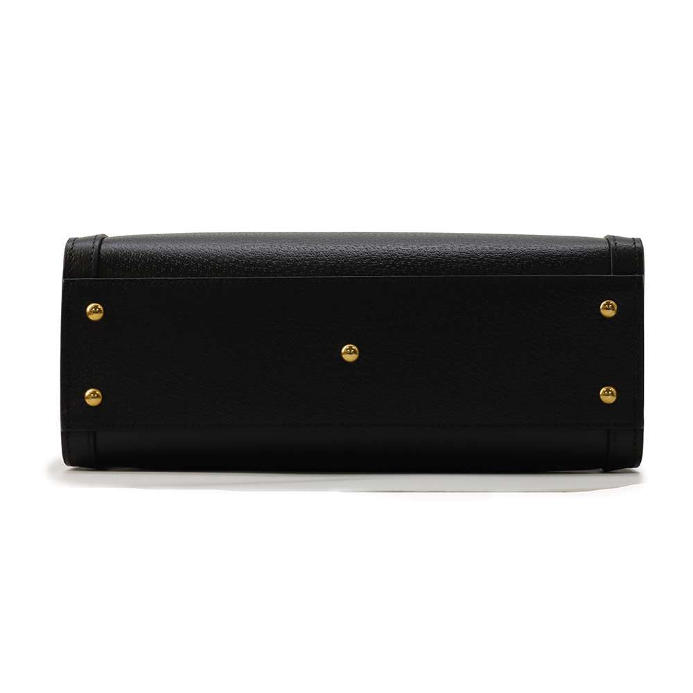 GUCCI Diana Bamboo 2way Shoulder Bag Black 702721 Leather Bamboo Size Small