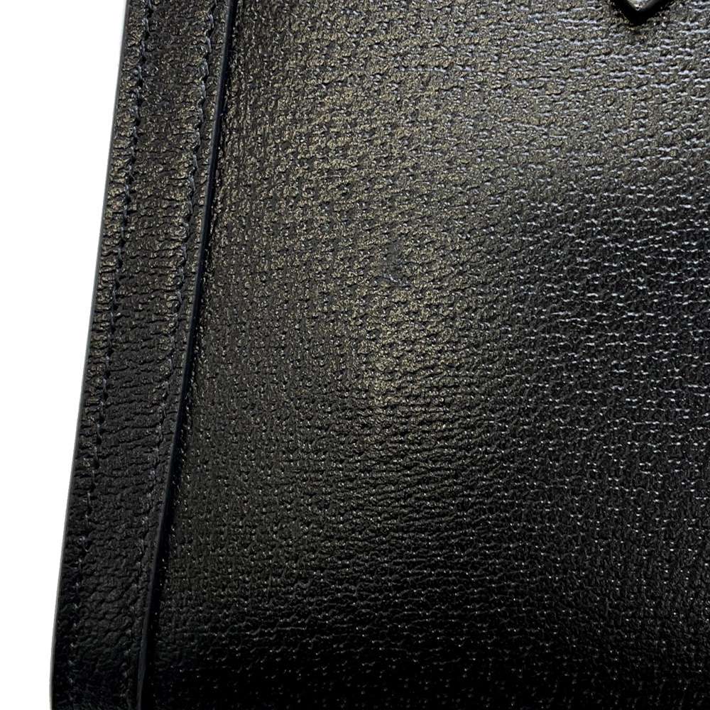 GUCCI Diana Bamboo 2way Shoulder Bag Black 702721 Leather Bamboo Size Small
