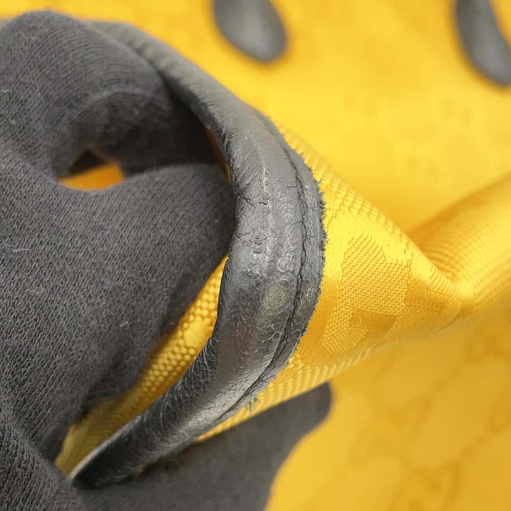 GUCCI Off the Grid 2way Tote Bag Yellow/Black 630353 Nylon Leather
