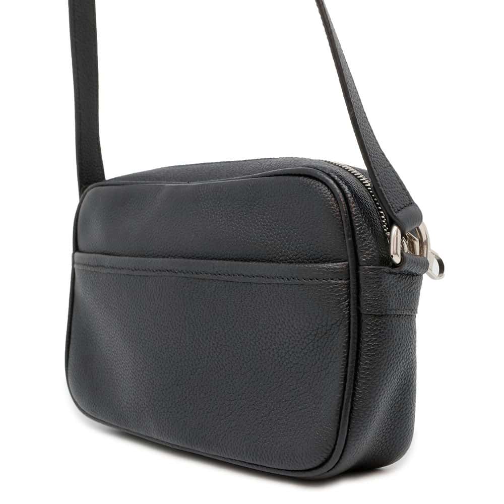 GUCCI GG Supreme Shoulder Bag Black 768391 Leather Size Mini