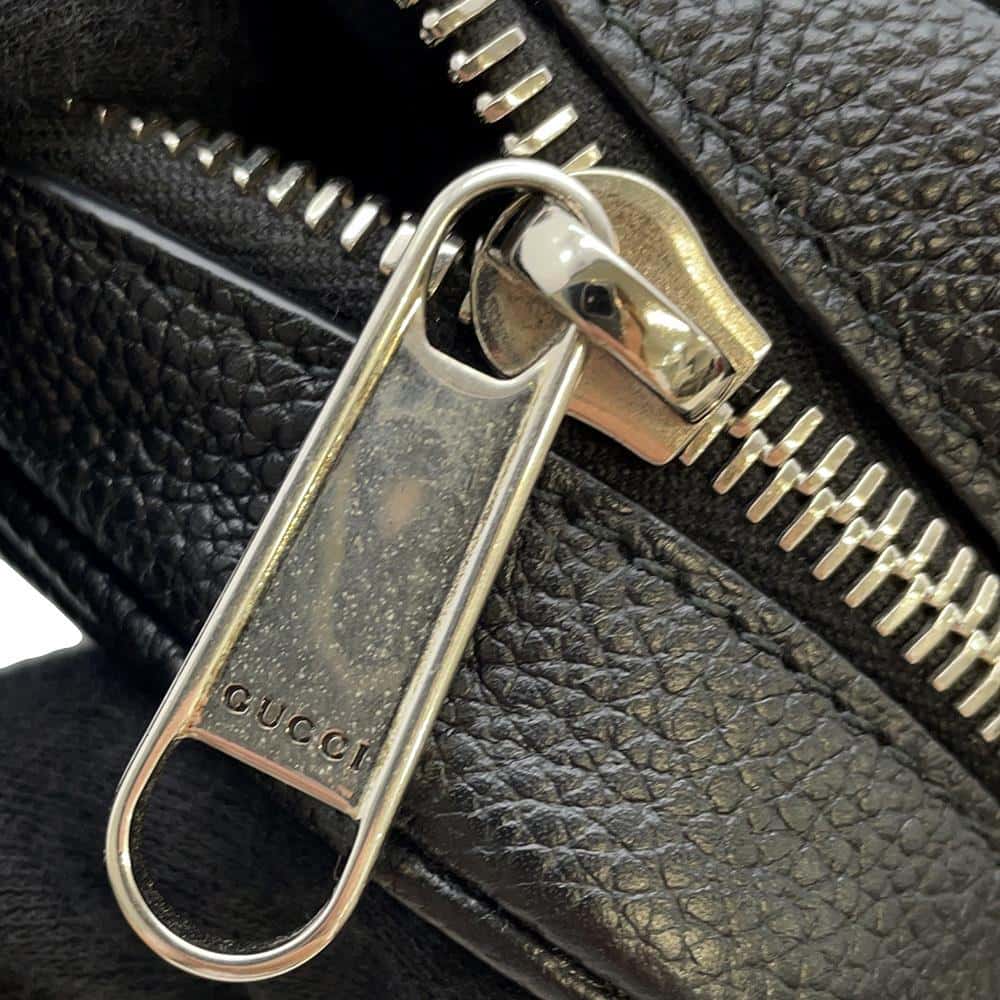 GUCCI GG Supreme Shoulder Bag Black 768391 Leather Size Mini