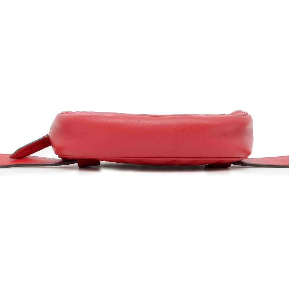 GUCCI Crossbody Bag GG Marmont Red 476434 Leather