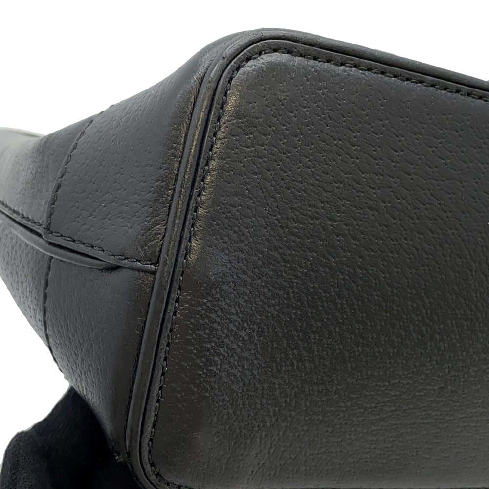 GUCCI Tote Bag Black 765043 Leather Size Small