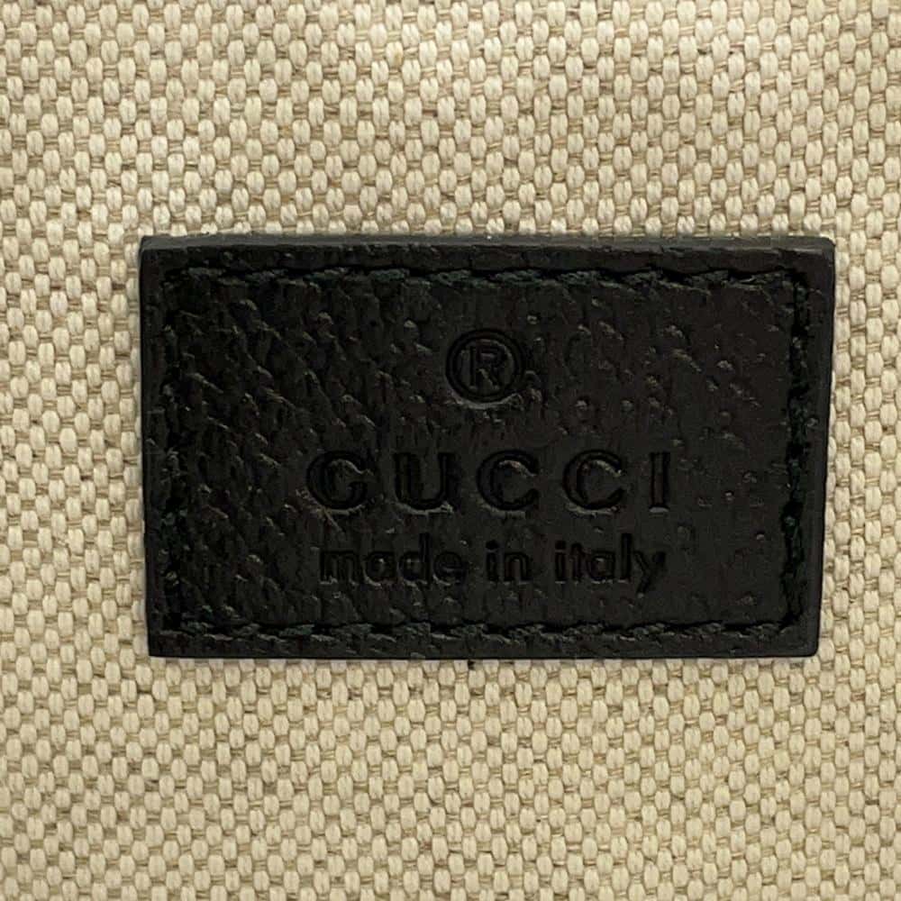 GUCCI Tote Bag Black 765043 Leather Size Small