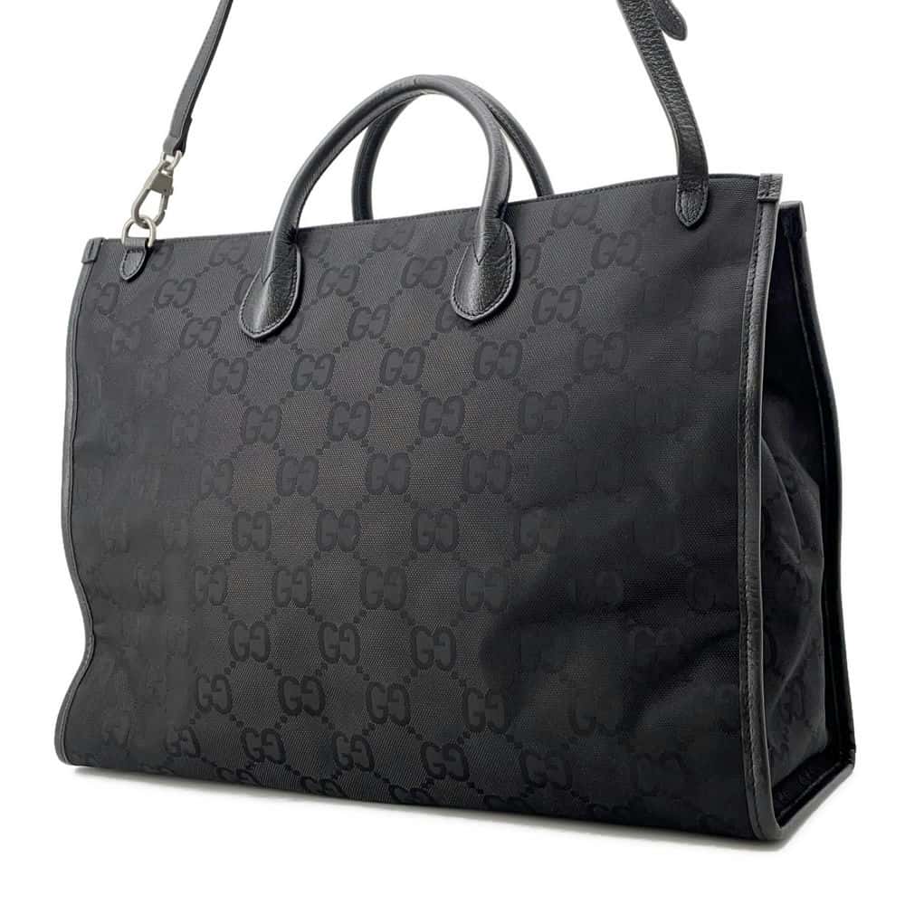 GUCCI Off the Grid Tote Bag Black 630353 GGNylon Leather