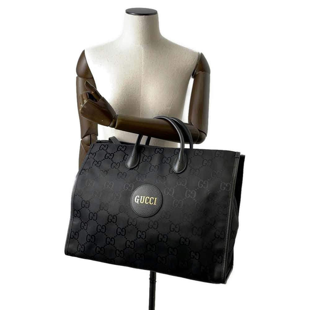 GUCCI Off the Grid Tote Bag Black 630353 GGNylon Leather