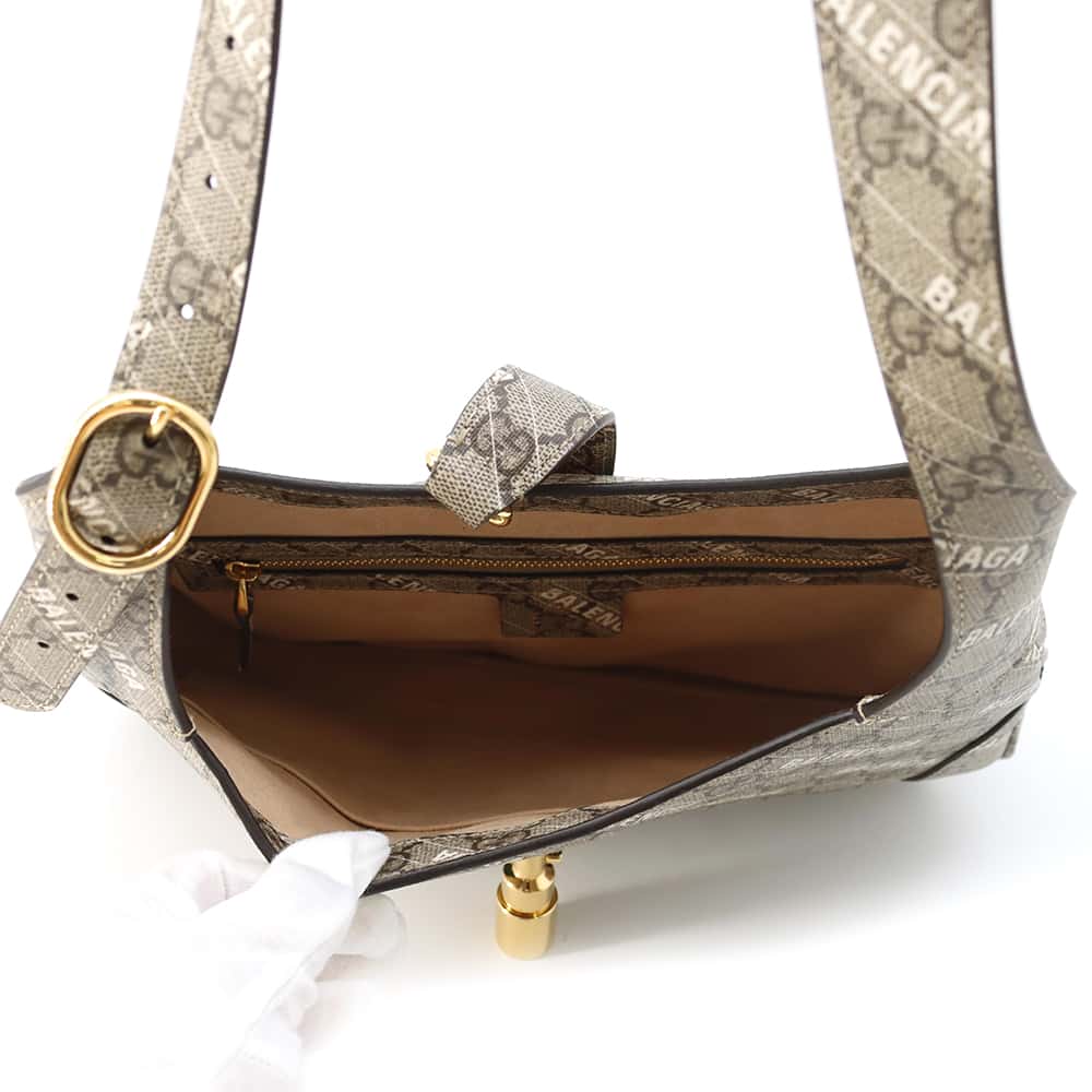 GUCCI Hacker Project Jackie 1961 Shoulder Bag Beige 636706 PVC Leather