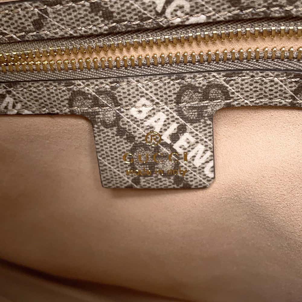 GUCCI Hacker Project Jackie 1961 Shoulder Bag Beige 636706 PVC Leather