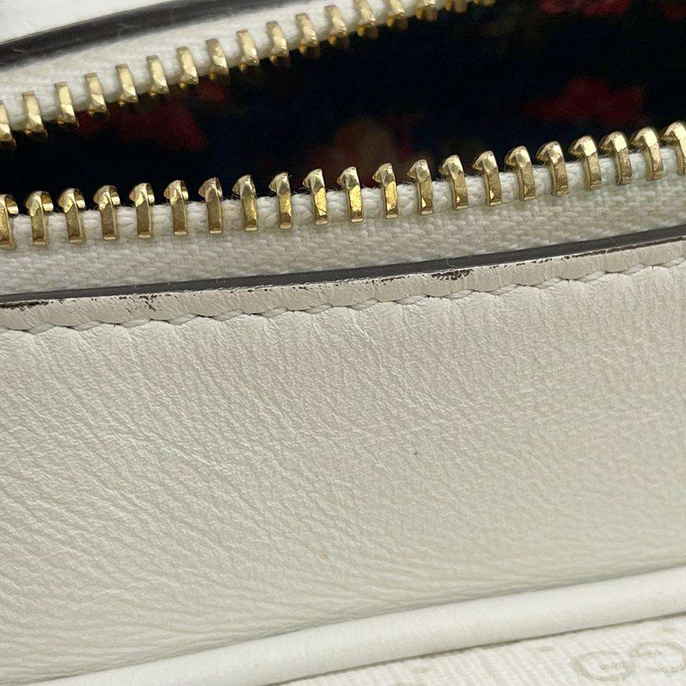 GUCCI Candy Motif Micro GG Shoulder Bag White 564580 PVC Leather