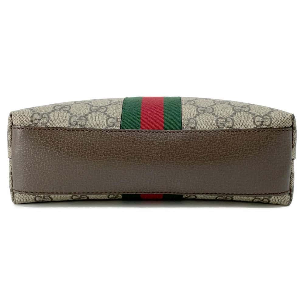 GUCCI Shoulder Bag GG Supreme Ophidia Web Beige/Brown 499621 GG SupremeCanvas Leather