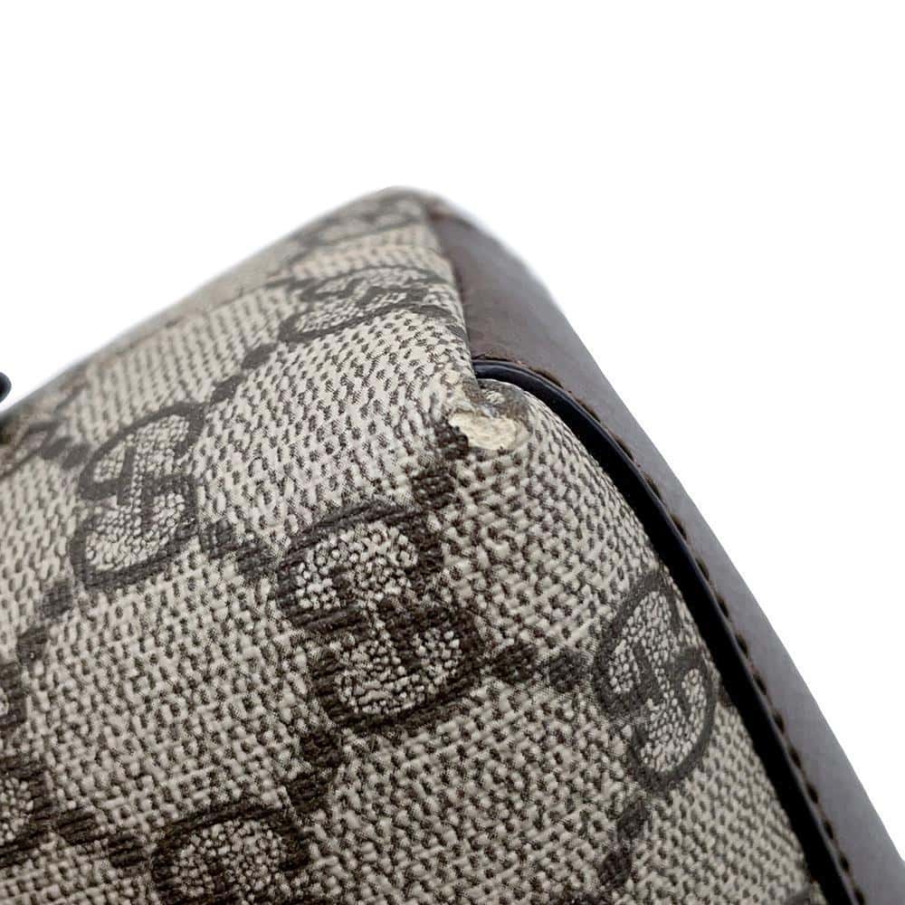 GUCCI Shoulder Bag GG Supreme Ophidia Web Beige/Brown 499621 GG SupremeCanvas Leather