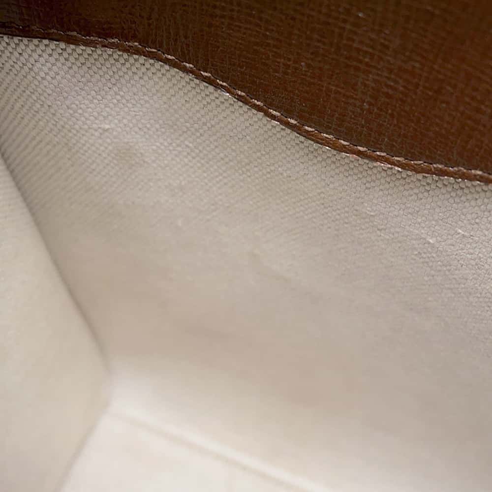 GUCCI Interlocking G 2WAY Mini Tote Bag Beige/Brown 671623 GG SupremeCanvas Leather