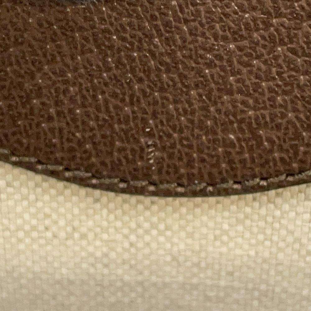GUCCI Jumbo GG Tote Bag 2way Beige/Brown 699406 Canvas Leather Size Mini