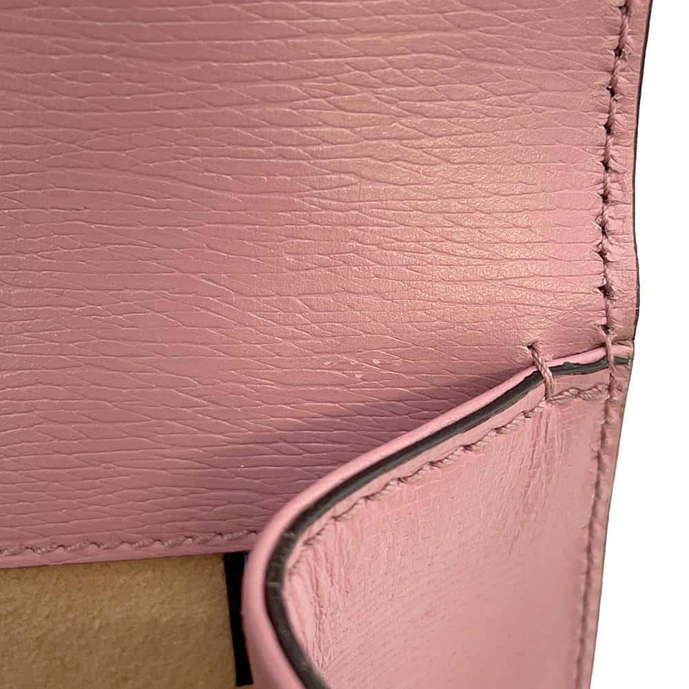 GUCCI Dionysus GG Supreme Heart Valentine ChainShoulder Bag Pink 400249 Leather Size Small